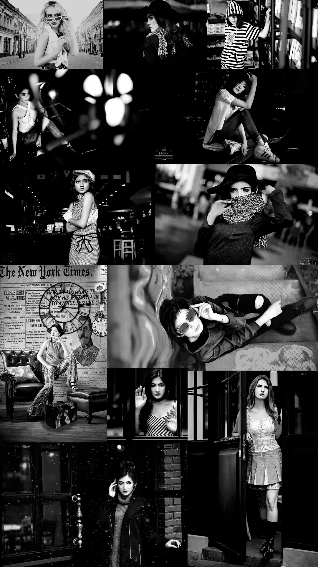 Black and white photography art on monochrome conceptual , street,fashion.